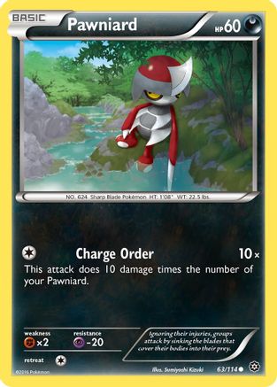 Pawniard 63/114 - XY Steam Siege Reverse Holofoil