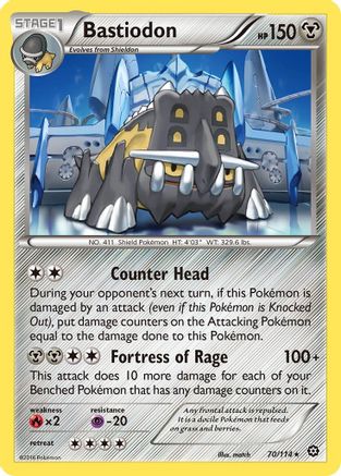 Bastiodon 70/114 - XY Steam Siege