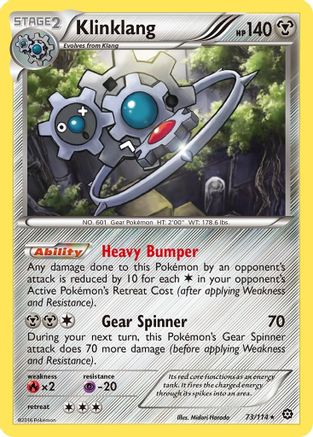 Klinklang 73/114 - XY Steam Siege Holofoil