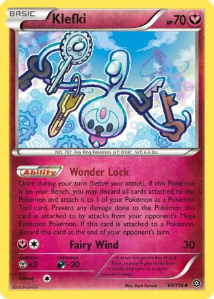 Klefki 80/114 - XY Steam Siege Reverse Holofoil