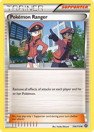 Pokemon Ranger 104/114 - XY Steam Siege Reverse Holofoil