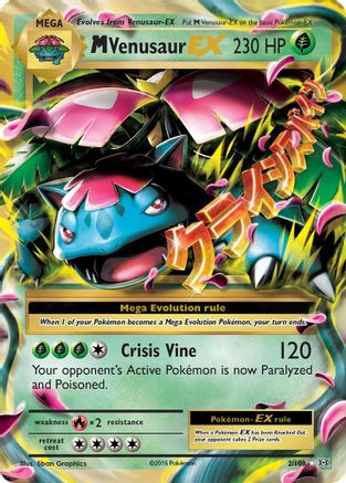 M Venusaur EX 2/108 - XY Evolutions Holofoil
