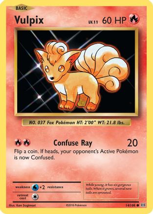 Vulpix 14/108 - XY Evolutions Reverse Holofoil