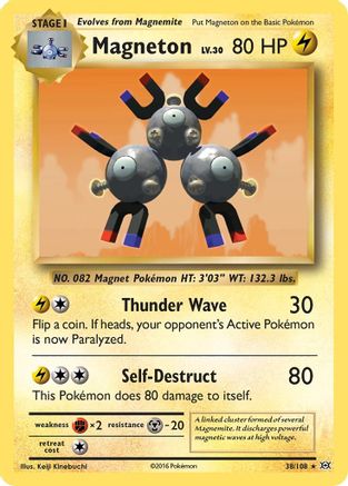 Magneton 38/108 - XY Evolutions Reverse Holofoil