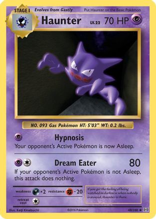 Haunter 48/108 - XY Evolutions Reverse Holofoil