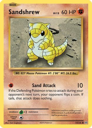 Sandshrew 54/108 - XY Evolutions