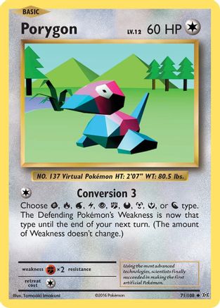 Porygon 71/108 - XY Evolutions