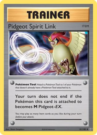 Pidgeot Spirit Link 81/108 - XY Evolutions Reverse Holofoil