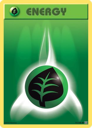 Grass Energy 91/108 - XY Evolutions Reverse Holofoil