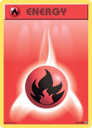 Fire Energy 92/108 - XY Evolutions