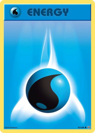 Water Energy 93/108 - XY Evolutions Reverse Holofoil