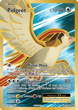 Pidgeot EX (Full Art) 104/108 - XY Evolutions Holofoil