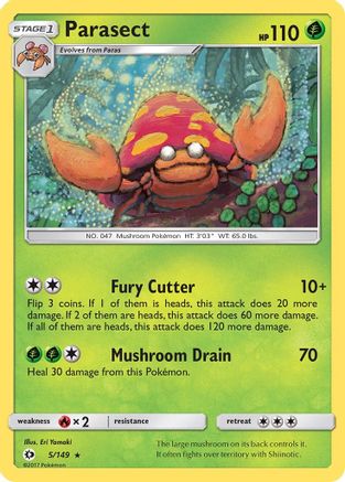 Parasect 5/149 - SM Base Set