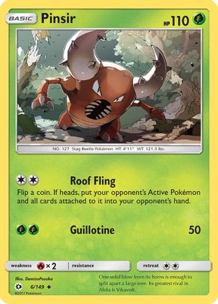 Pinsir 6/149 - SM Base Set