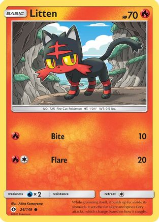 Litten 24/149 - SM Base Set