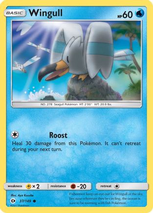 Wingull 37/149 - SM Base Set