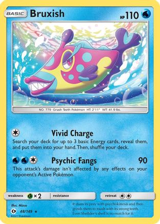 Bruxish 48/149 - SM Base Set Reverse Holofoil