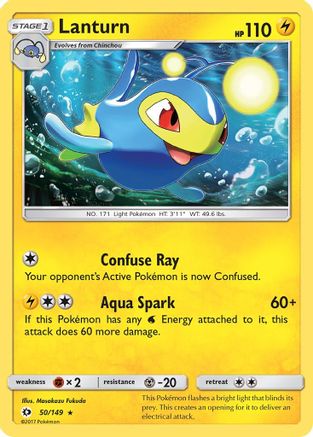 Lanturn 50/149 - SM Base Set Reverse Holofoil