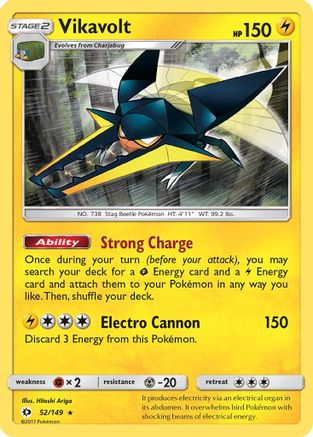 Vikavolt 52/149 - SM Base Set Reverse Holofoil