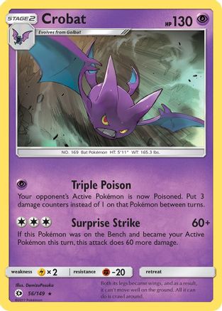 Crobat 56/149 - SM Base Set Reverse Holofoil