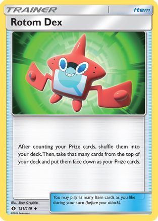 Rotom Dex 131/149 - SM Base Set Reverse Holofoil