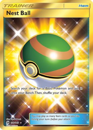 Nest Ball (Secret) 158/149 - SM Base Set Holofoil