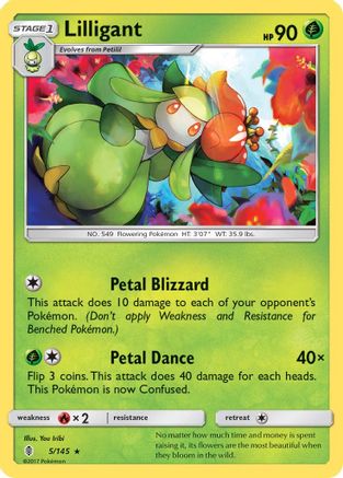 Lilligant 5/145 - SM Guardians Rising Reverse Holofoil