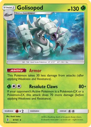 Golisopod 9/145 - SM Guardians Rising Holofoil