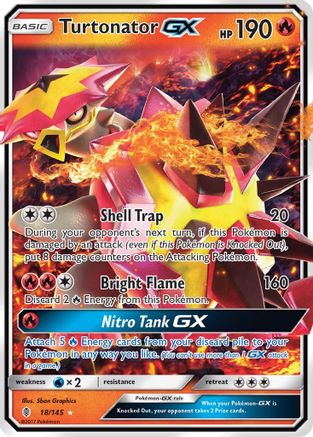 Turtonator GX 18/145 - SM Guardians Rising Holofoil