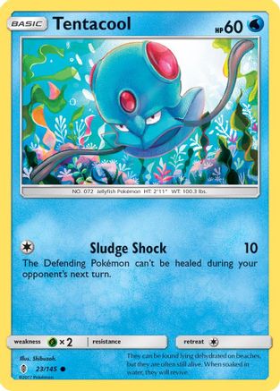 Tentacool 23/145 - SM Guardians Rising Reverse Holofoil