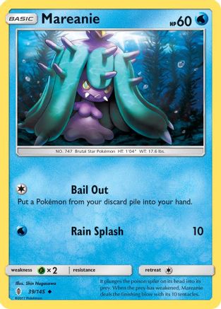 Mareanie 39/145 - SM Guardians Rising Reverse Holofoil