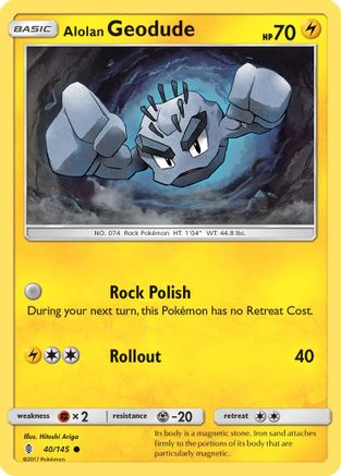 Alolan Geodude 40/145 - SM Guardians Rising