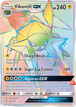 Vikavolt GX (Secret) 152/145 - SM Guardians Rising Holofoil