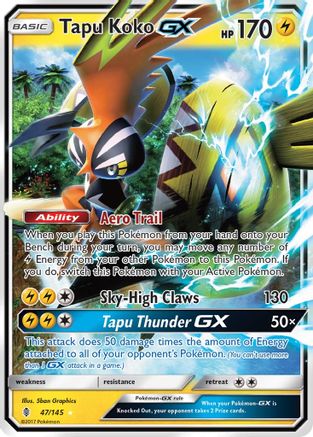 Tapu Koko GX 47/145 - SM Guardians Rising Holofoil