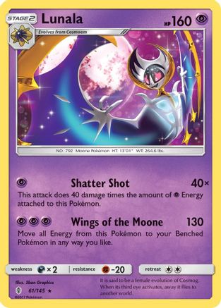 Lunala 61/145 - SM Guardians Rising Reverse Holofoil