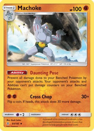 Machoke 64/145 - SM Guardians Rising Reverse Holofoil