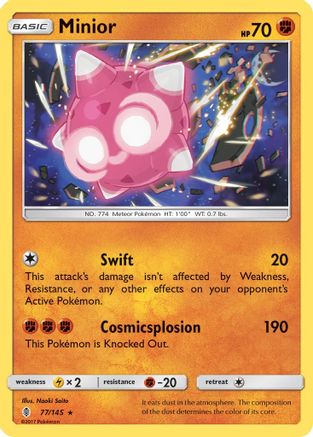Minior 77/145 - SM Guardians Rising Holofoil