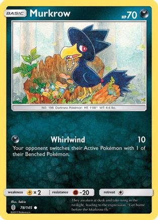 Murkrow 78/145 - SM Guardians Rising Reverse Holofoil