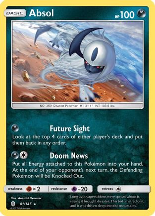 Absol 81/145 - SM Guardians Rising Reverse Holofoil