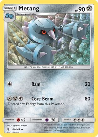 Metang 84/145 - SM Guardians Rising Reverse Holofoil