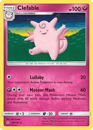 Clefable 89/145 - SM Guardians Rising Reverse Holofoil