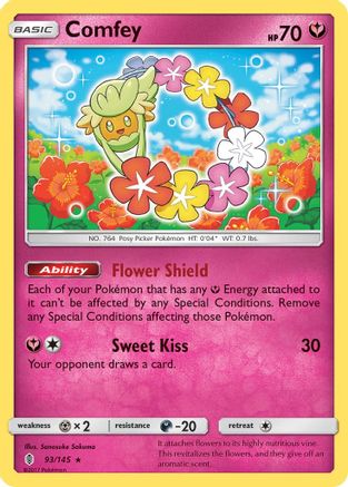 Comfey 93/145 - SM Guardians Rising Holofoil