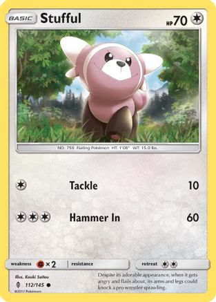 Stufful 112/145 - SM Guardians Rising Reverse Holofoil