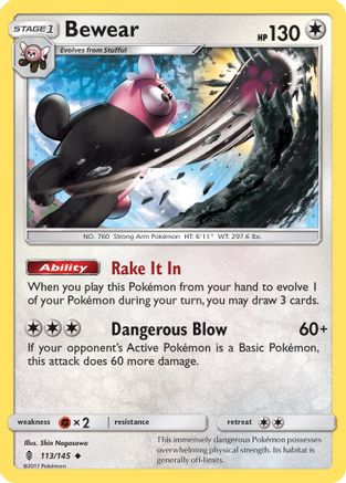 Bewear 113/145 - SM Guardians Rising
