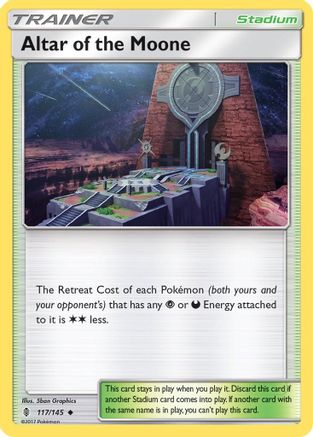 Altar of the Moone 117/145 - SM Guardians Rising Reverse Holofoil