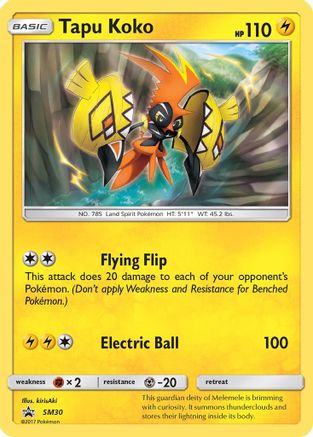 Tapu Koko - SM30 SM30/248 - SM Promos Holofoil