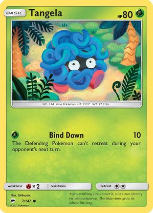 Tangela 7/147 - SM Burning Shadows Reverse Holofoil