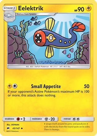 Eelektrik 45/147 - SM Burning Shadows Reverse Holofoil