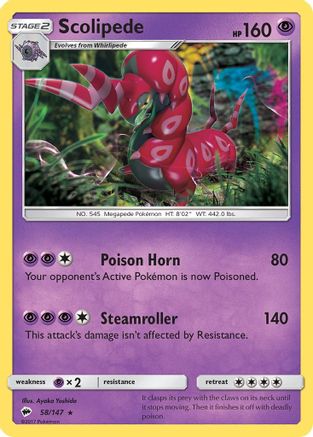 Scolipede 58/147 - SM Burning Shadows