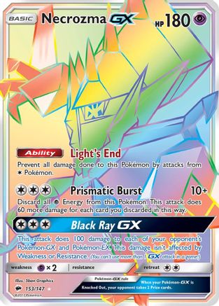 Necrozma GX (Secret) 153/147 - SM Burning Shadows Holofoil